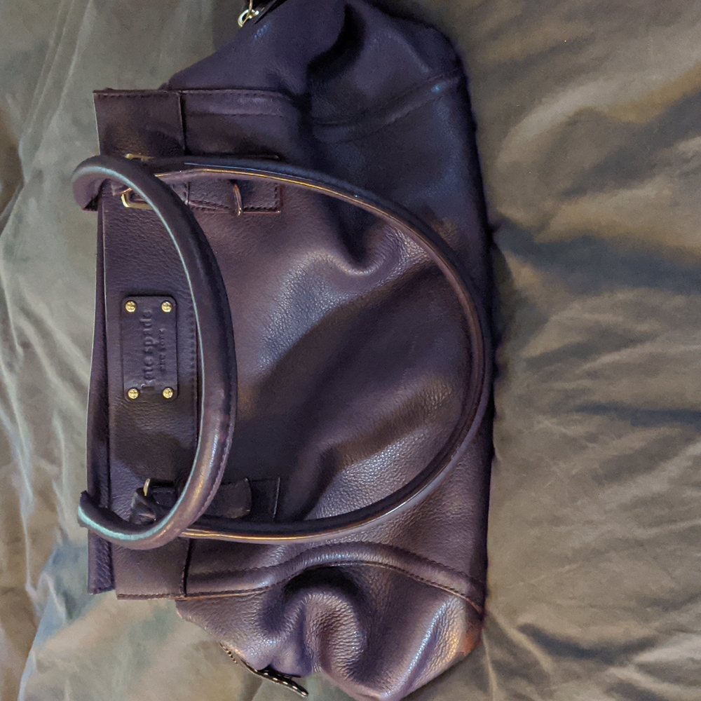 Purple kate spade shoulder bag